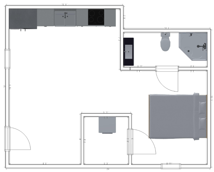 113B floor plan